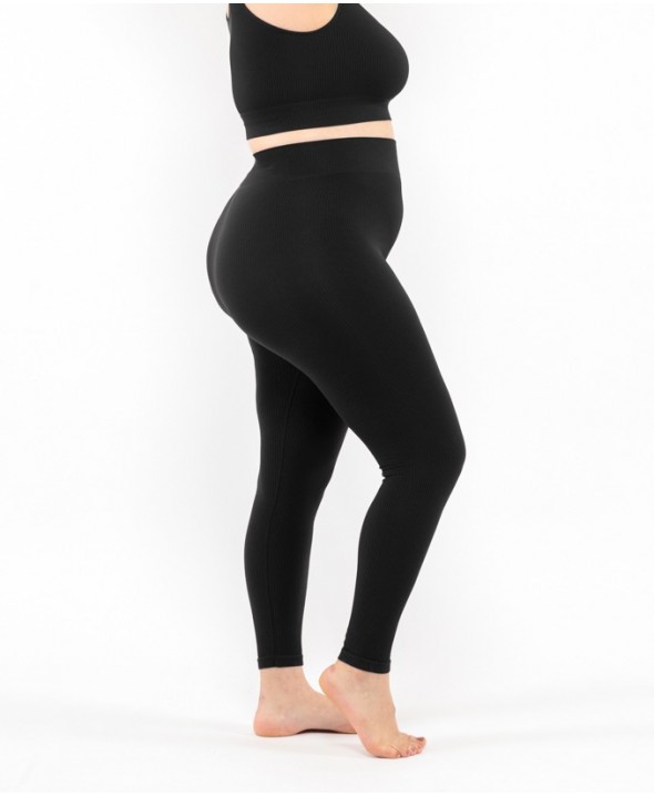 Leggings côtelé - Noir