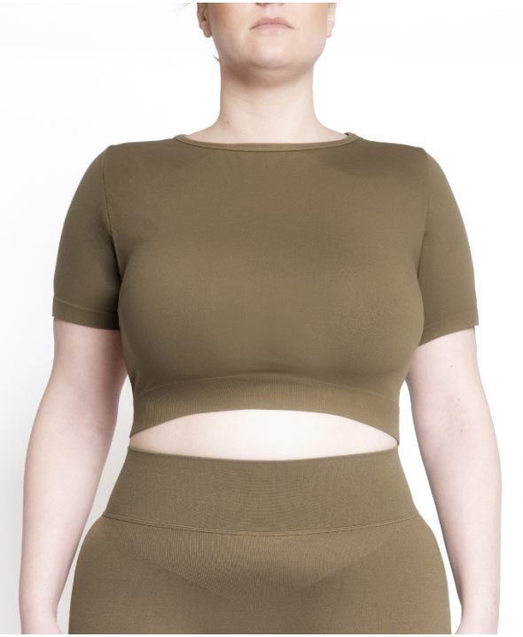 Crop tops de sport femme -...