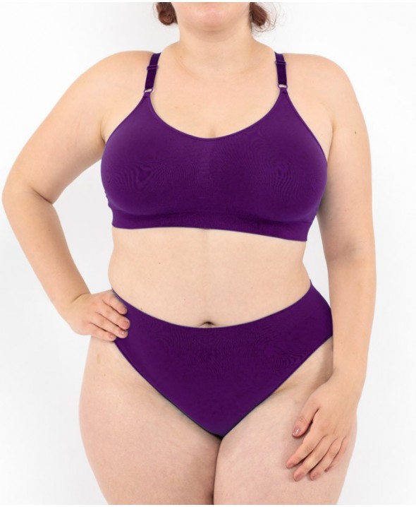 Culotte taille basse - Violet