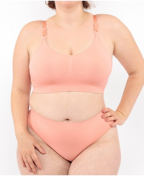 Culotte taille basse - Corail