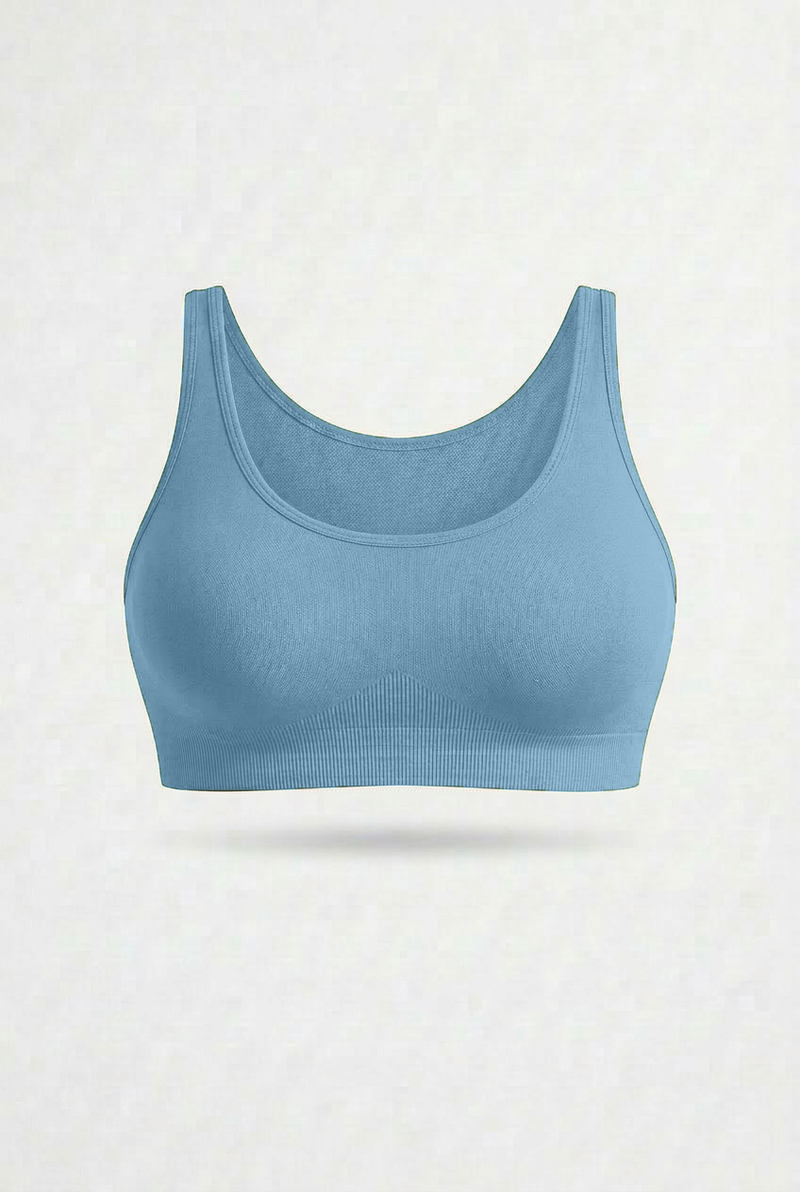 Bralette Blu Desaturato Curvy per Taglie Forti | Leela Lab
