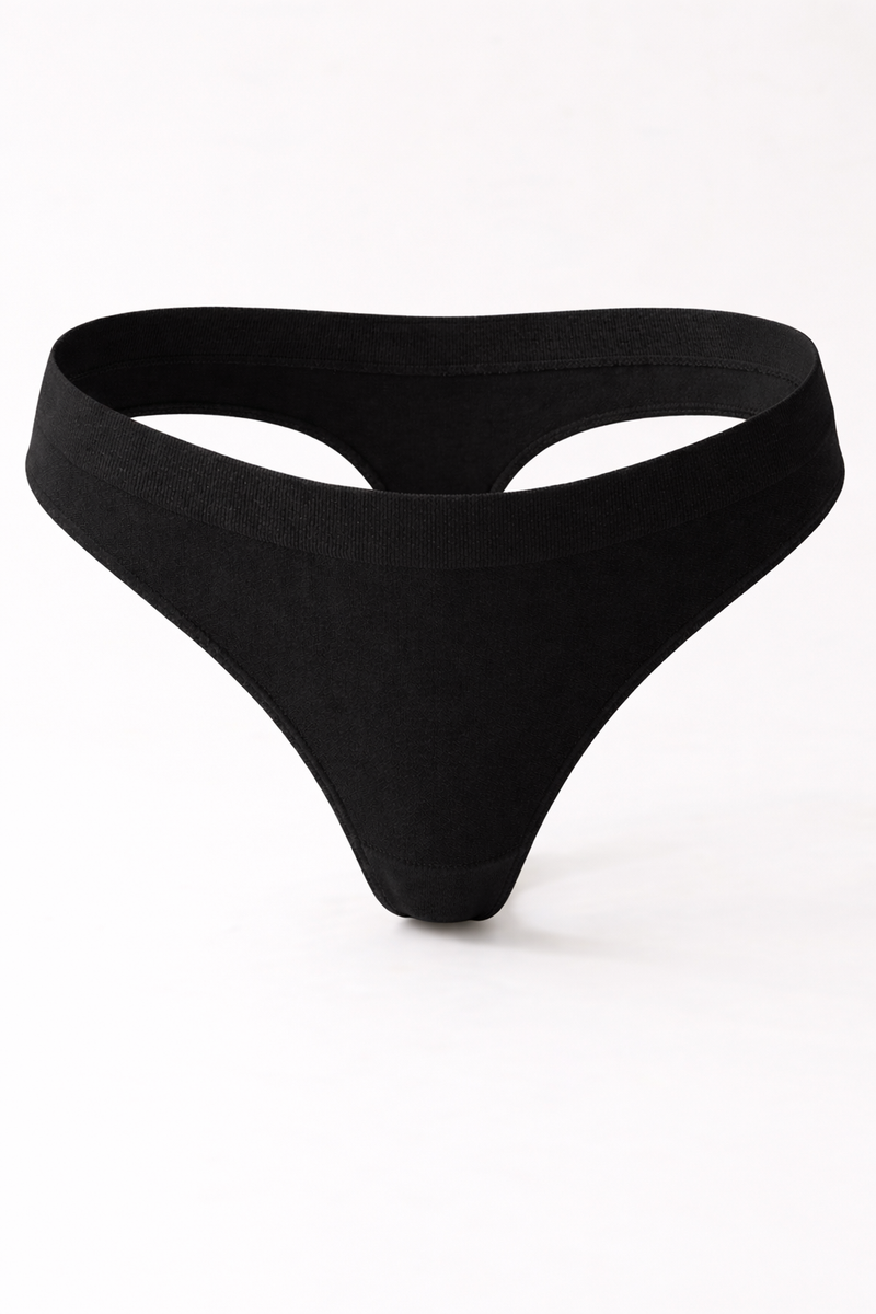 Perizoma Nero Curvy per Taglie Forti | Leela Lab