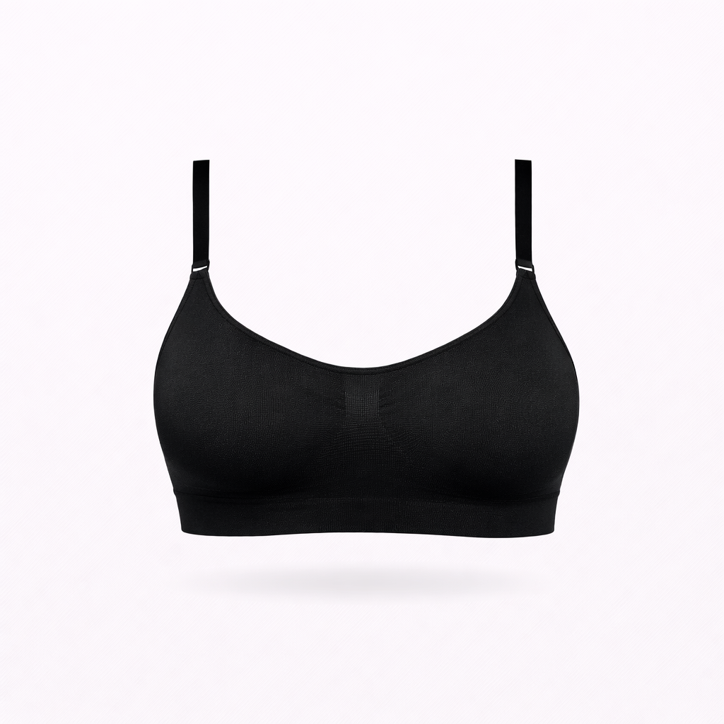 Reggiseno Contenitivo Nero Curvy per Taglie Forti | Leela Lab