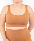 Bralette Costina Cammello Curvy per Taglie Forti Plus Size | Leela Lab