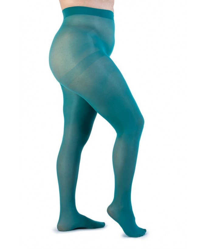 Collants semi-mats recyclés 50 deniers - Vert d'eau