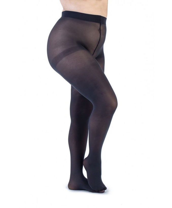 Collant Curvy 50 Den Smoke Recycled Indossato Taglie Forti | Leela Lab
