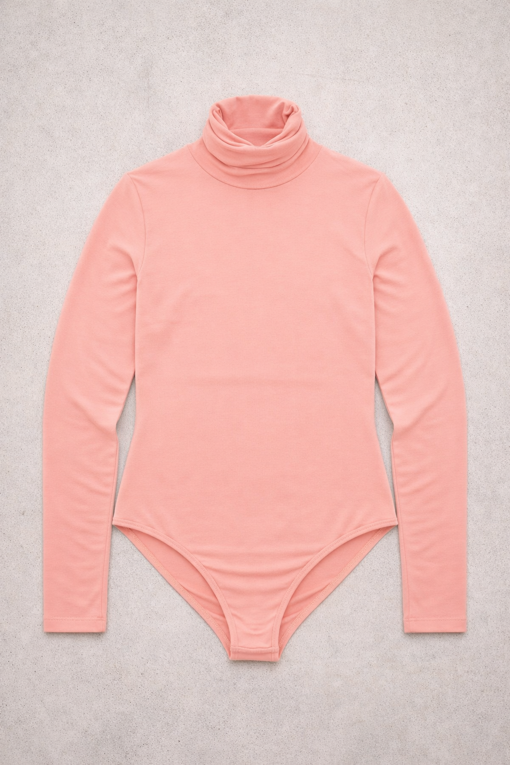 Body Manica Lunga Dolcevita Corallo Curvy per Taglie Forti | Leela Lab