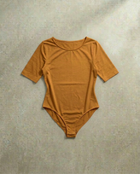 Body à manches courtes - Ocre