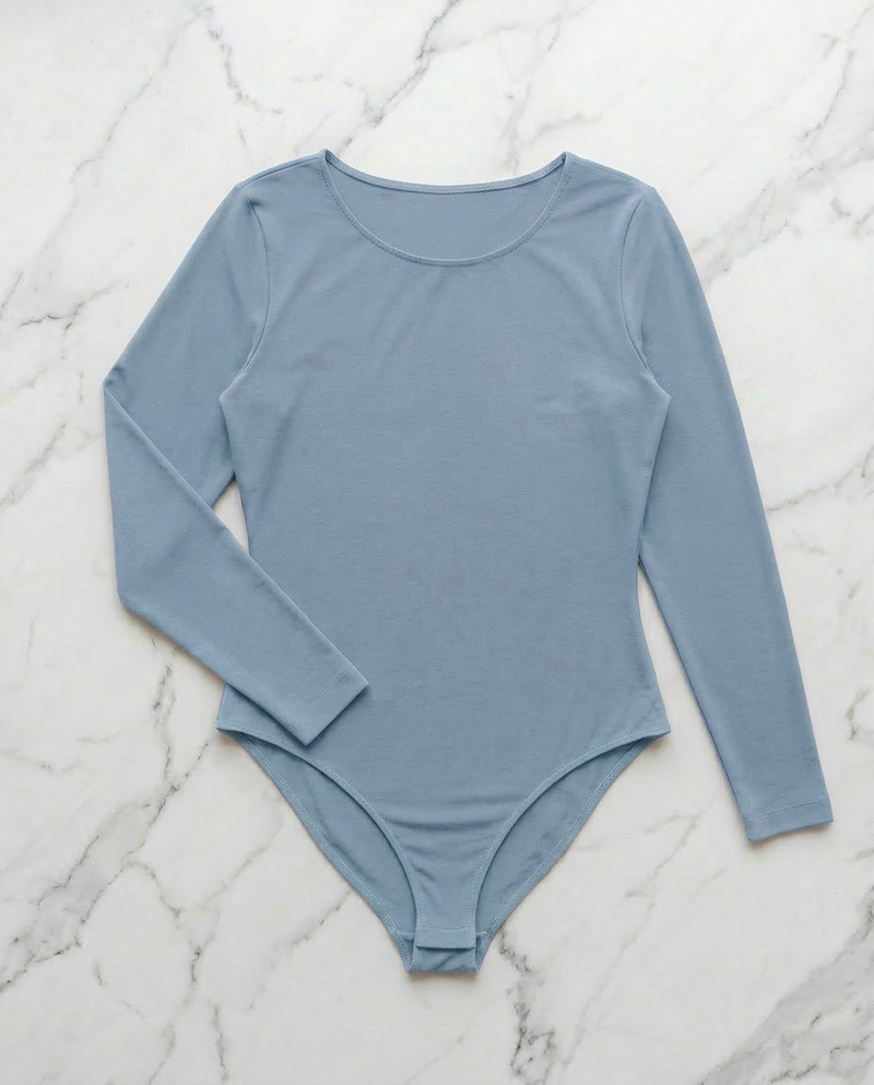 Body Femme Grande Taille Manches Longues Col Roulé Leela Lab - Seamless Made In Italy