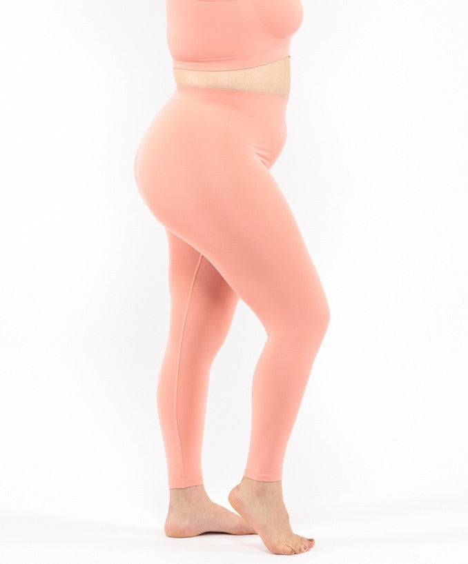 Leggings Corallo Curvy per Taglie Forti Plus Size | Leela Lab