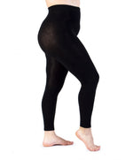 Leggings Supermatte in Cashmere 90 DEN Nero Curvy per Taglie Forti | Leela Lab