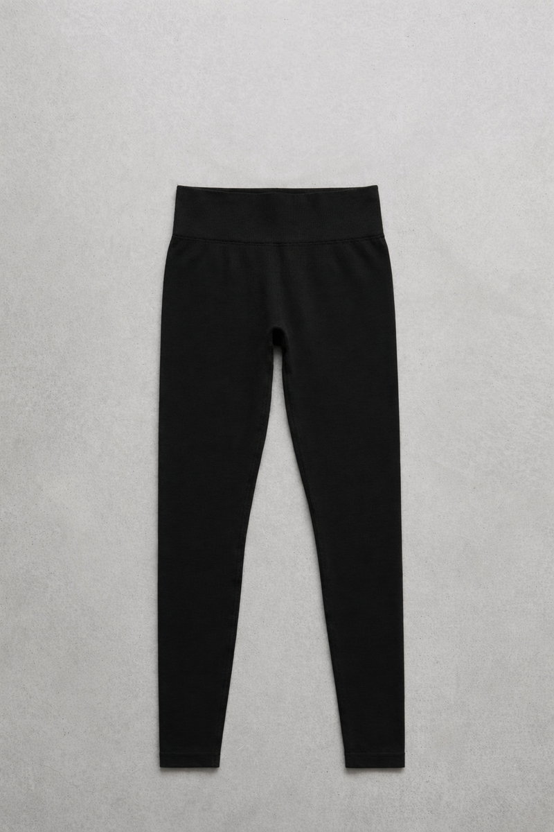 Leggings Push-up Nero Curvy per Taglie Forti | Leela Lab