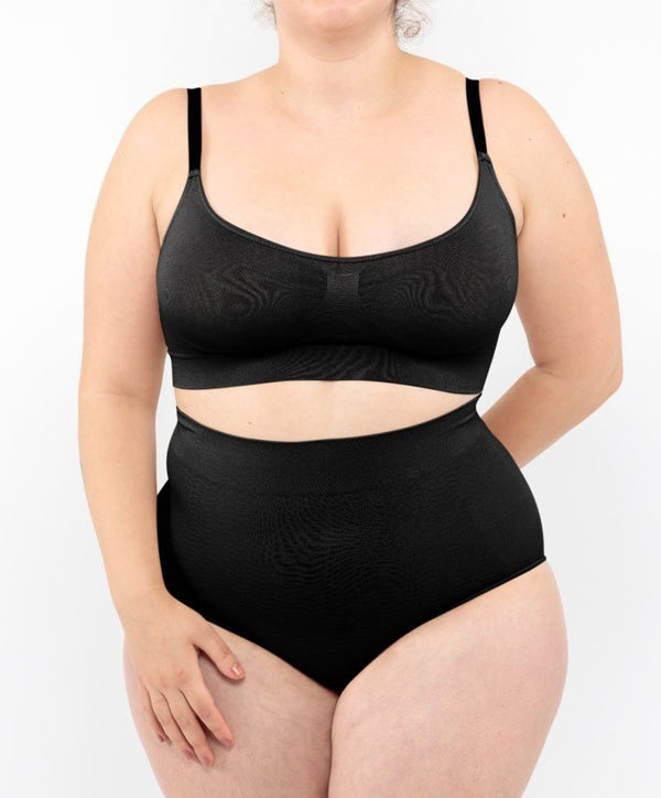 Culotte gainante taille haute - Noire