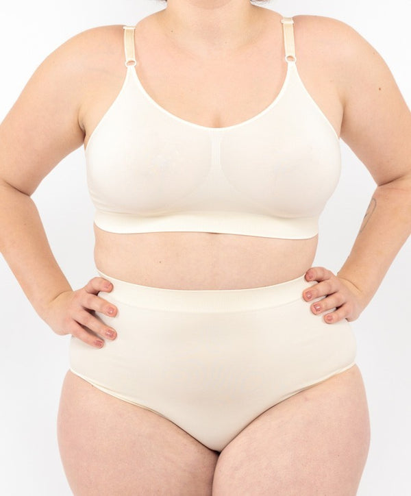 Culotte taille haute - Poudre